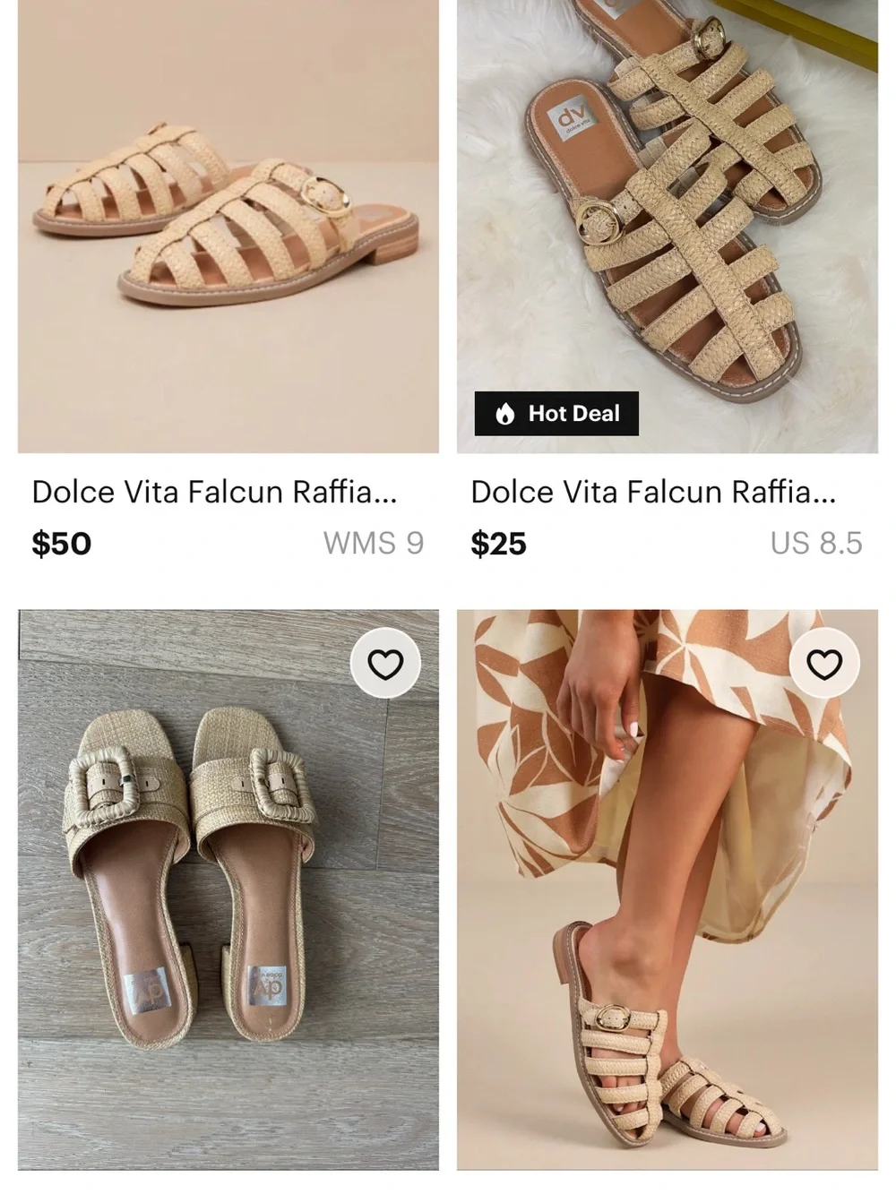Dolce Vida Fyona Fisherman Sandals in Rafia
